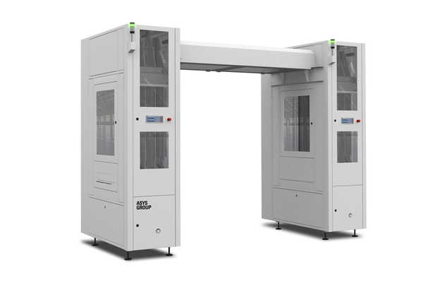 Handling-Portal-Puffer Maschine.