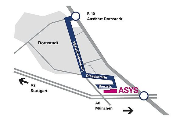 Directions to ASYS Headquarters