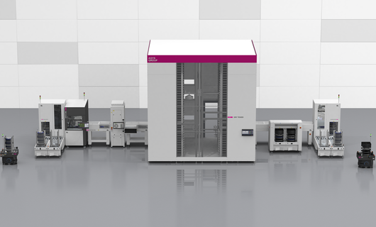 Multiple machines in a line.