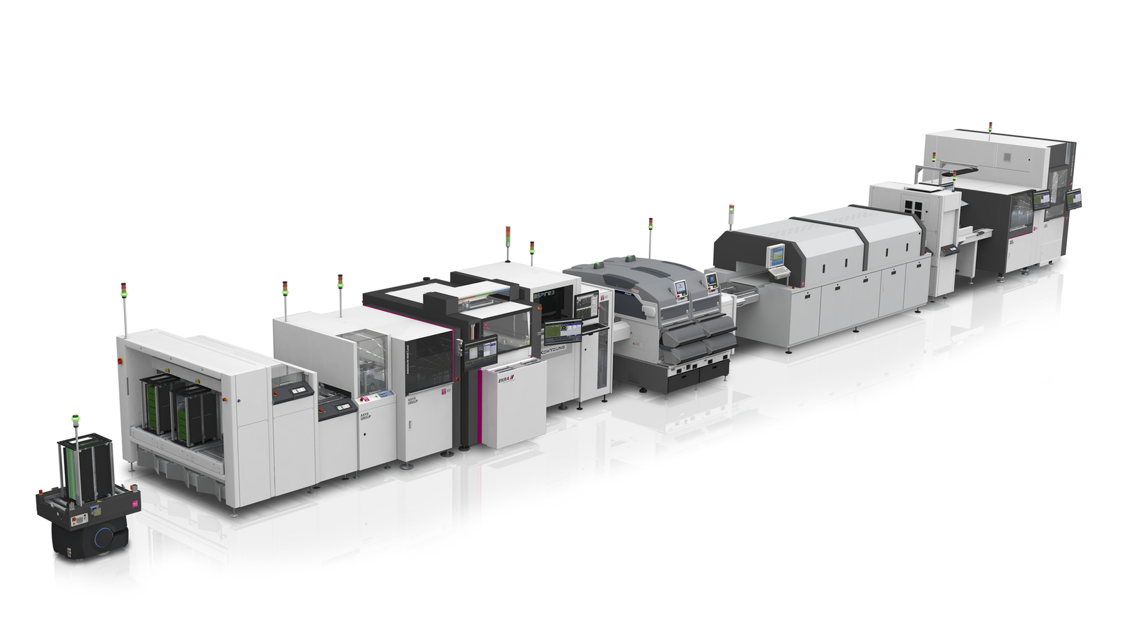SMD line with VEGO GenS machines.