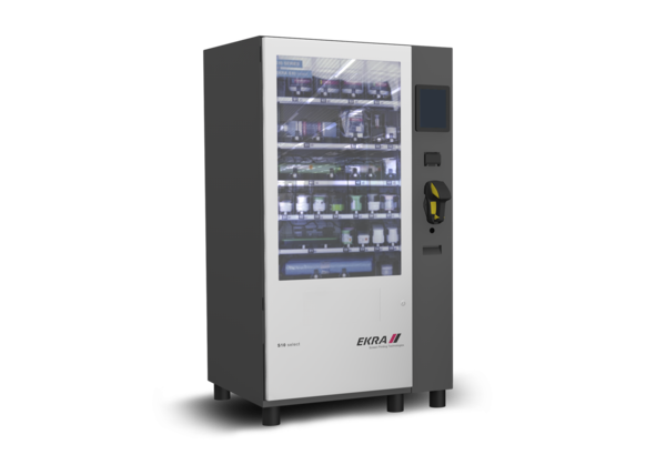 Vending machine with printing components.
