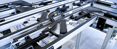 Assembly of machines, routing, metal framework.