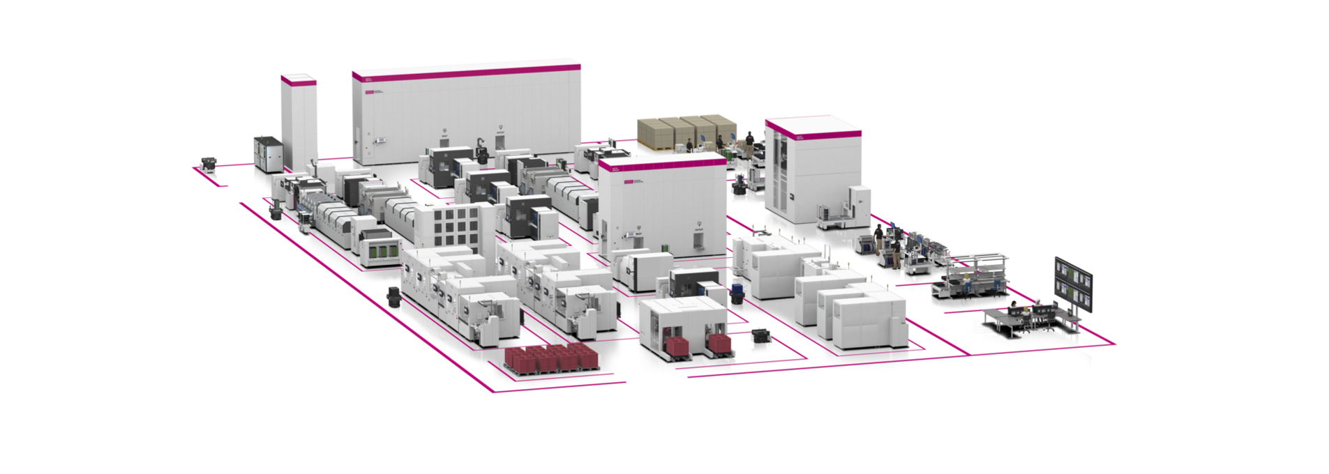 View of ASYS Material Logistics Factory.