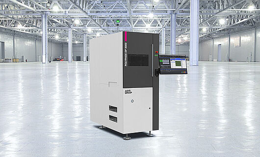 Rendering einer Lasermaschine.