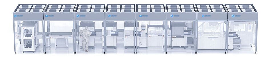 Cleanroom cabin line.