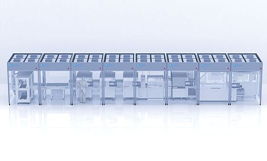 Cleanroom cabin line.
