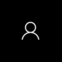 White pictogram of a person without lower body on black background.