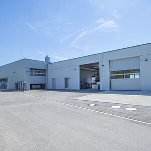 Full view of a building.