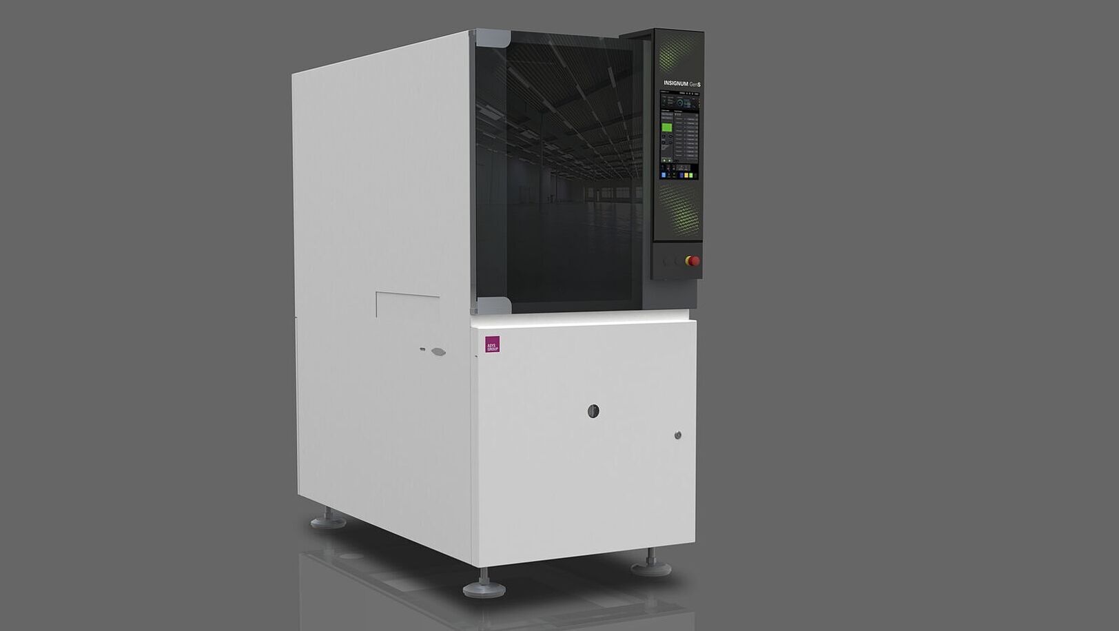 Moderne Lasermarkier-Maschine.