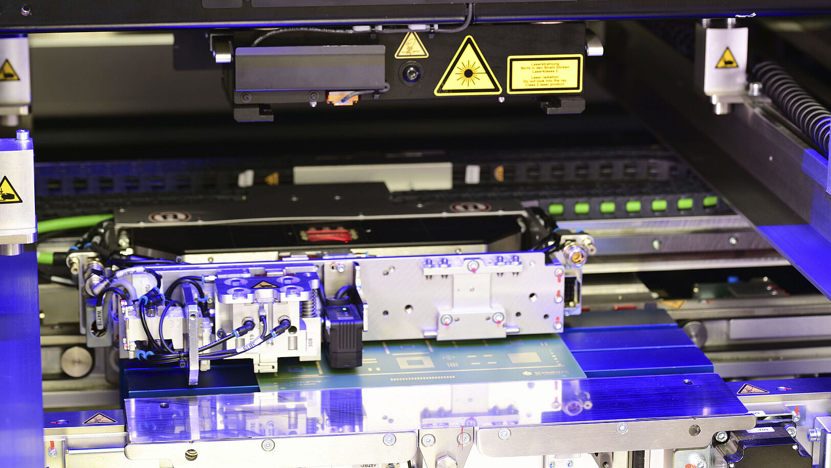 Kamera System einer SMT Druckmaschine.